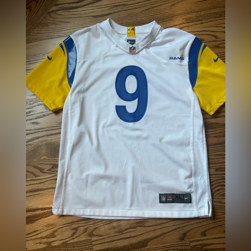 Nike White and Yellow Kids Jersey